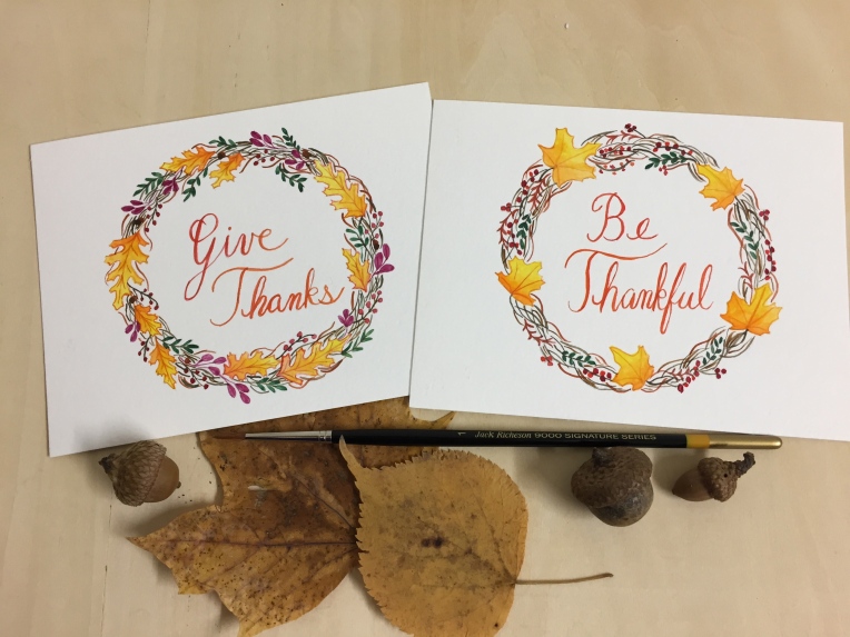 Thanksgiving wreaths paintings